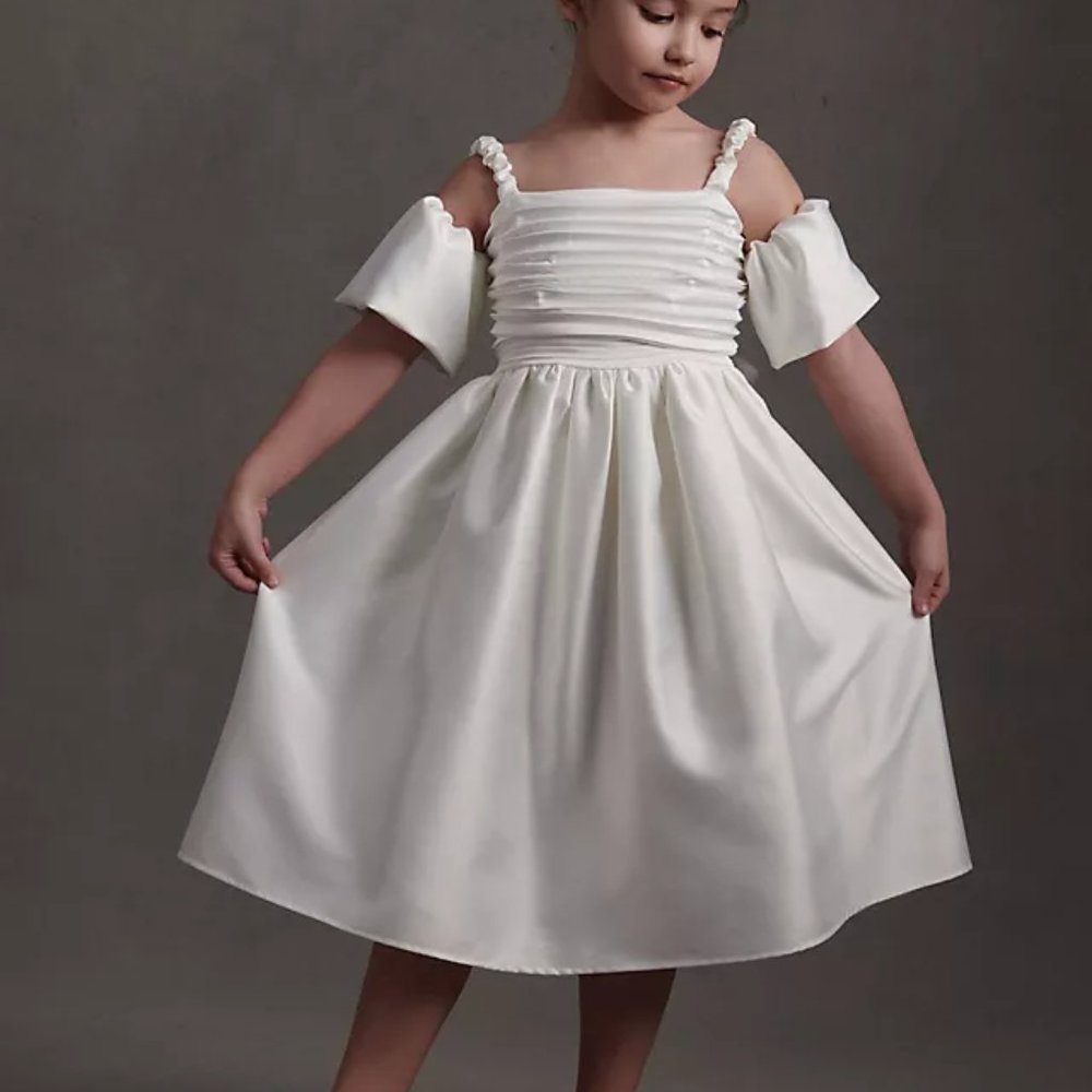 Anthropologie - 3 Ivory Flower Girl Dresses